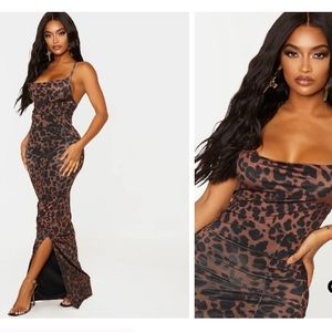 Leopard /Cheetah ( Animal Print ) Maxi Dress